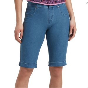 Hue | Jean Stretch Denim Biker Bermuda Short